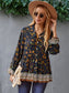 Floral Boho Button Down Blouse