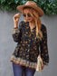 Floral Boho Button Down Blouse