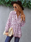 Floral Boho Button Down Blouse