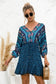 Floral Ruffle Hem Boho Dress