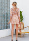 Floral Ruffle Hem Boho Dress