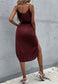 Solid Color Round Hem Dress