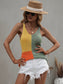 Color Block Knit Tank Top