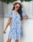 Floral Round Neck Dress