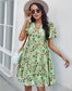 Floral Round Neck Dress