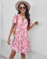 Floral Round Neck Dress