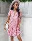 Floral Round Neck Dress
