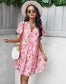 Floral Round Neck Dress
