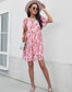 Floral Round Neck Dress