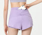 Active Shorts with Back Zipper Pocket