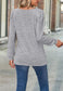 Square Neck Light Puff Sweater