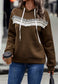 Aztec Fringe Trim Hoodie