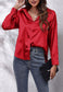 Satin Button Down Classic Blouse