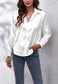 Satin Button Down Classic Blouse