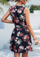 Zip-Up Floral Print Dress