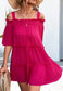 Solid Off-Shoulder Ruffle Dress