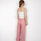 Women's Striped Drawstring Lounge Pants with Wide Leg and Soft Stretch Fabric