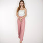 Women's Striped Drawstring Lounge Pants with Wide Leg and Soft Stretch Fabric