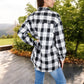 Long Sleeve Plaid Button-Up Shirt Jacket