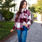 Anna-Kaci Women's Plaid Button-Down Shirt with Classic Design and Relaxed Fit