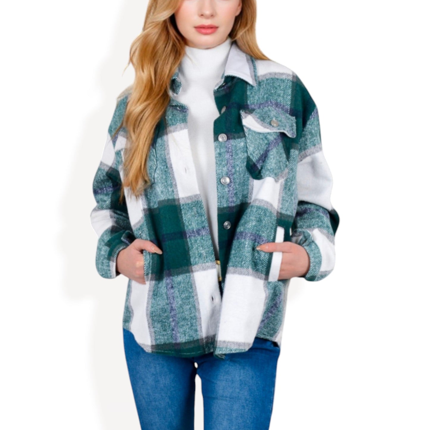 Anna-Kaci Women's Plaid Button-Down Shirt with Classic Design and Relaxed Fit