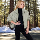 Oversized Quilted Puffer Jacket with Zipper Front
