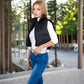 Anna-Kaci Women's Zip-Up Puff Vest Jacket with Cozy Design and Warmth