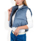 Anna-Kaci Women's Zip-Up Puff Vest Jacket with Cozy Design and Warmth