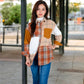 Anna-Kaci Women's Plaid Jacket with Classic Design and Comfortable Fit