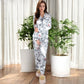 Anna-Kaci Women's Floral Print 2-Piece Sleepwear Set with Relaxed Fit