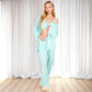 Women's 3-Piece Lounge Set with Tie-Front Cardigan and Ribbed Pants