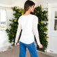 Women's V-Neck Top with Lace Long Sleeves and Relaxed Fit