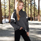 Oversized Hoodie with Contrast Shoulder Stripes