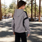 Oversized Hoodie with Contrast Shoulder Stripes
