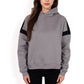 Oversized Hoodie with Contrast Shoulder Stripes