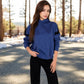 Oversized Hoodie with Contrast Shoulder Stripes