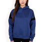 Oversized Hoodie with Contrast Shoulder Stripes