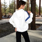 Oversized Hoodie with Contrast Shoulder Stripes