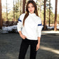 Oversized Hoodie with Contrast Shoulder Stripes