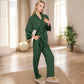Wrap Top and Wide-Leg Pants Set with Tie Waist