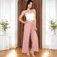 Relaxed Fit Wide-Leg Lounge Pants with Adjustable Drawstring