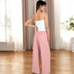 Relaxed Fit Wide-Leg Lounge Pants with Adjustable Drawstring