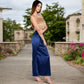 High-Waisted Satin Maxi Skirt