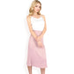 Satin Midi Skirt With A-Line Silhouette And Elastic Waistband