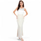 Satin Maxi Skirt With High Waist And Flowing A-Line Design