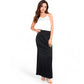 Satin Maxi Skirt With High Waist And Flowing A-Line Design