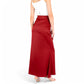 Satin Maxi Skirt With High Waist And Flowing A-Line Design