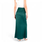 Satin Maxi Skirt With High Waist And Flowing A-Line Design