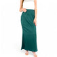 Satin Maxi Skirt With High Waist And Flowing A-Line Design