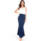 Satin Maxi Skirt With High Waist And Flowing A-Line Design
